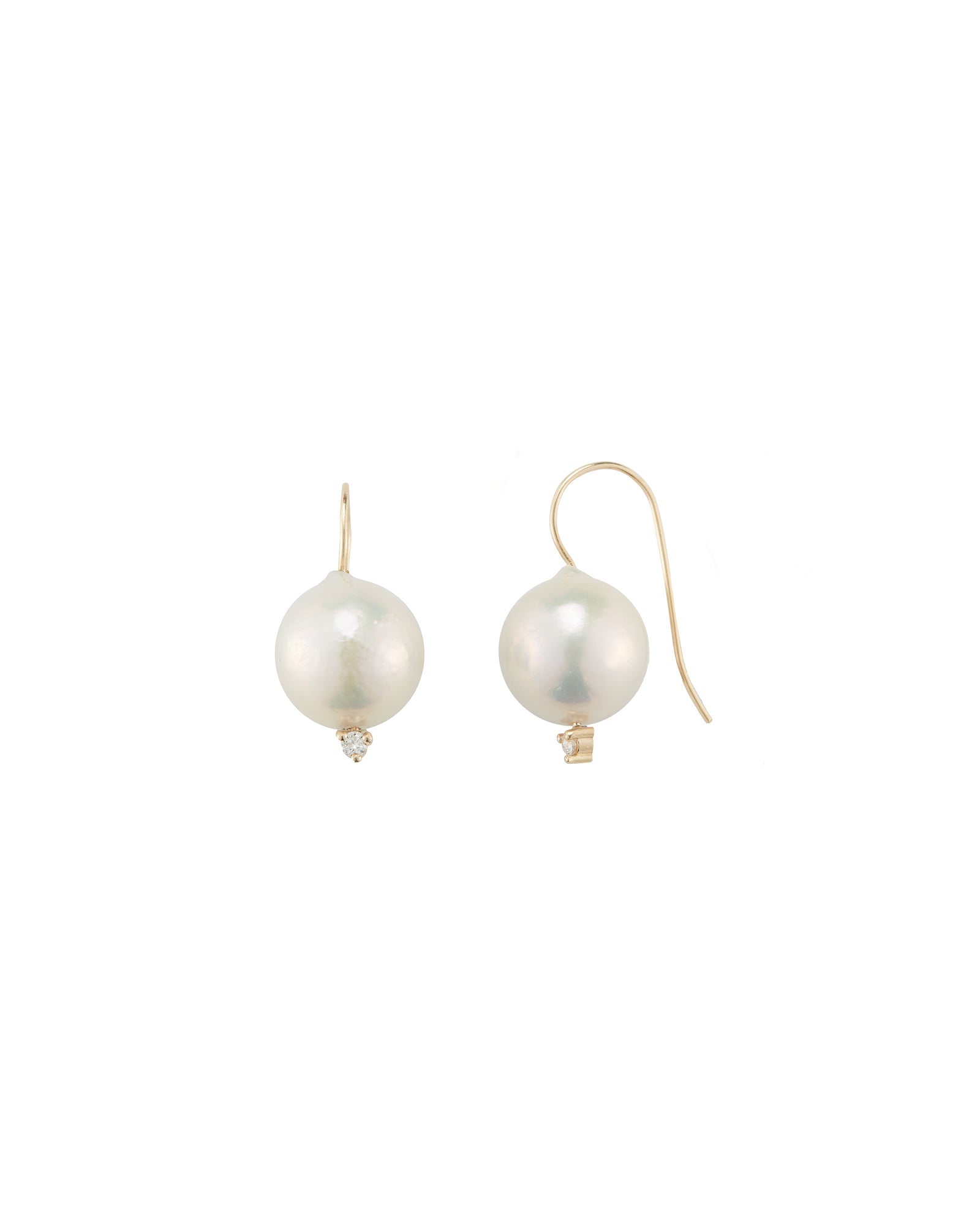 Pearl on sale wire earrings