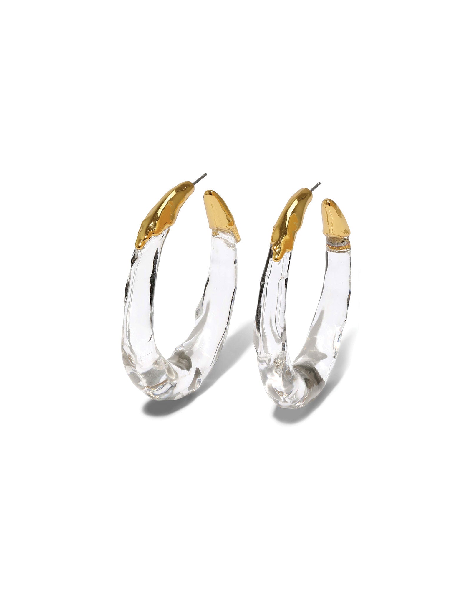 Alexis Bittar Lucite Molten Hoop Earrings