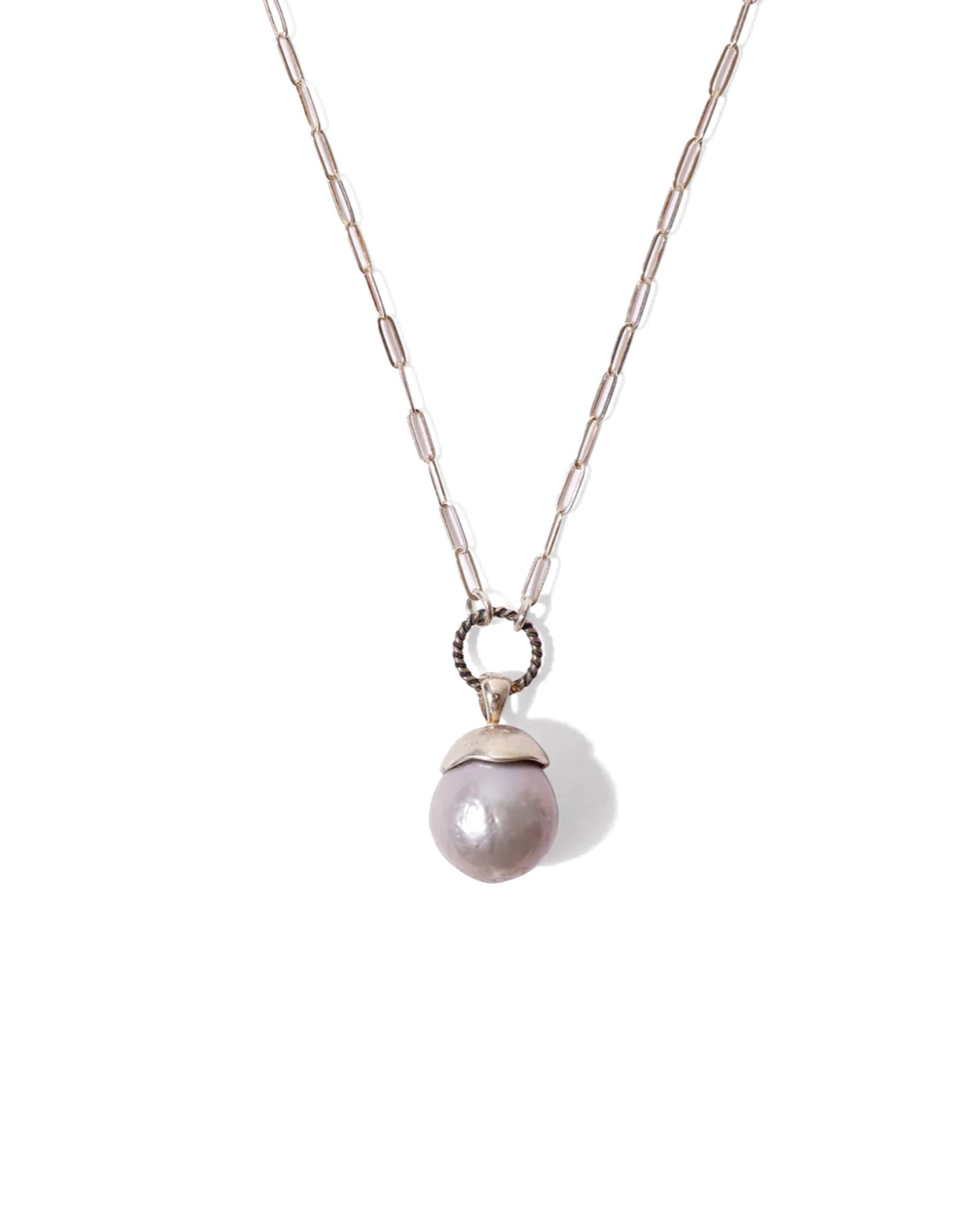 Chan Luu Pearl Pendant Necklace Sterling Silver Blue Ruby Jewellery