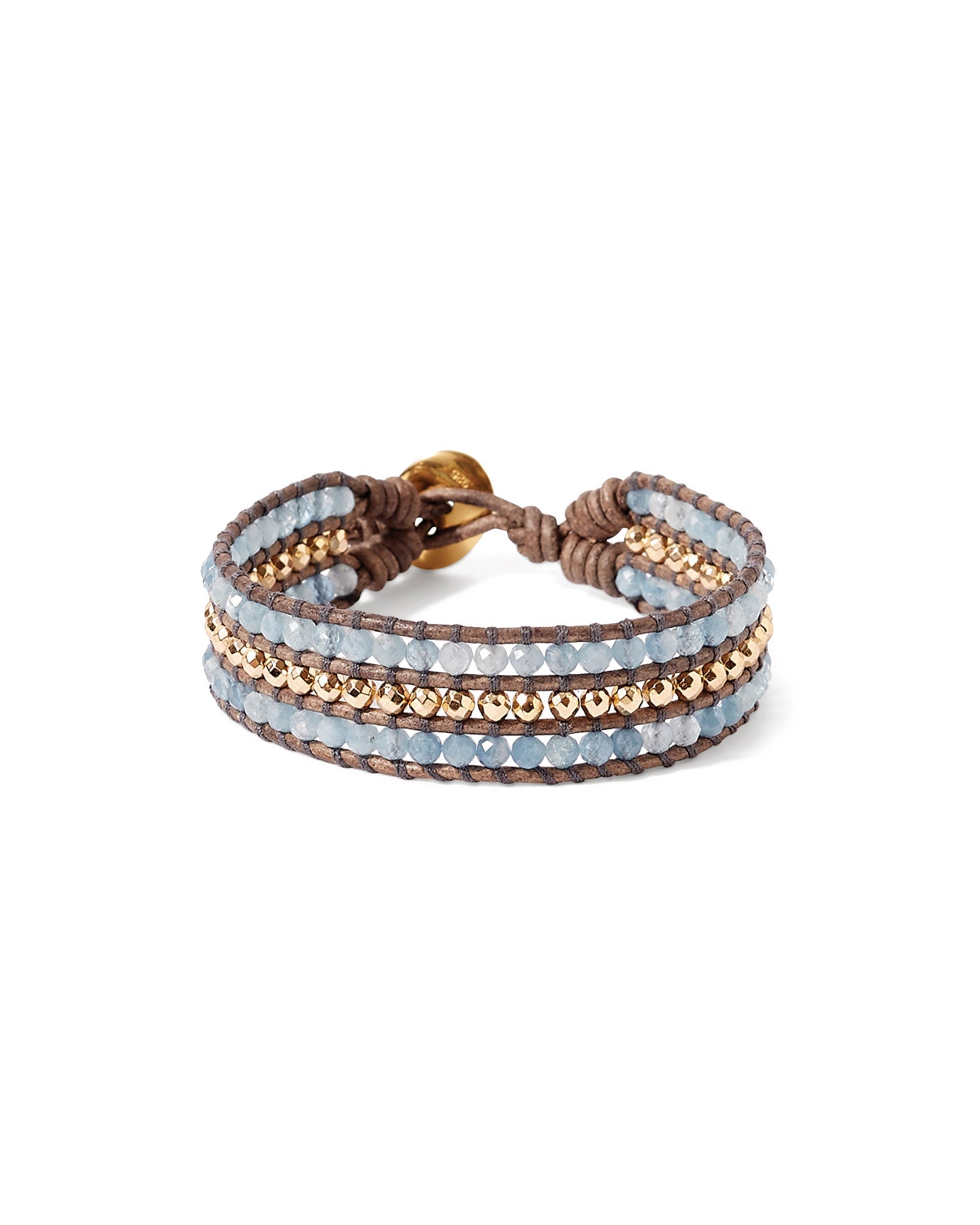 Chan Luu Sedona Single Wrap Bracelet 18k Gold Vermeil