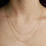 Pyrrha-14k Gold Fine Cable Chain I 25 Gauge-Necklaces-Blue Ruby Jewellery-Vancouver Canada