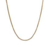 Pyrrha-14k Gold Medium Curb Chain I 45 Gauge-Necklaces-Blue Ruby Jewellery-Vancouver Canada