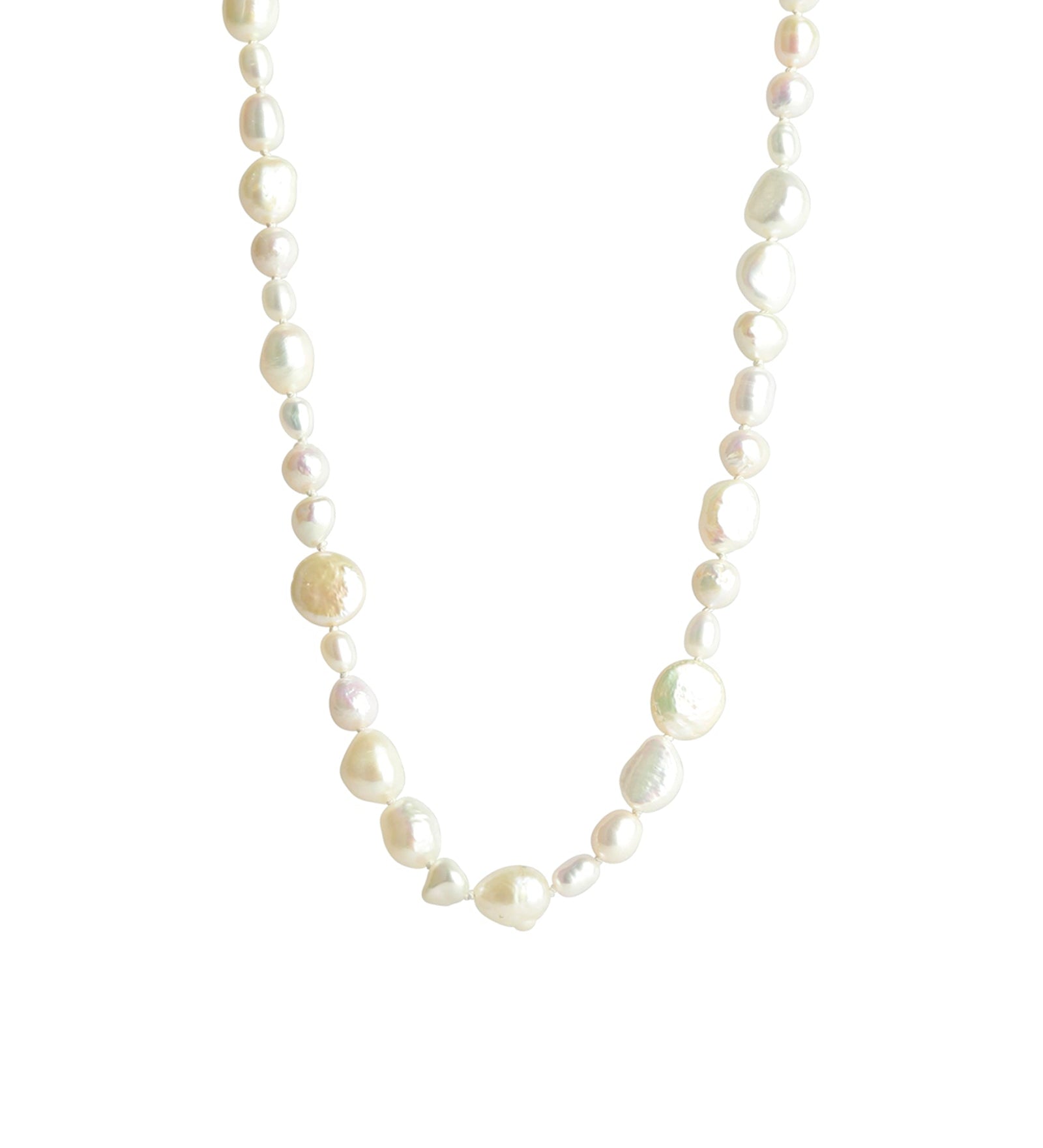 Poppy Rose-15" Mix Pearl Strand Necklace-Necklaces-14k Gold-fill, Freshwater Pearl-Blue Ruby Jewellery-Vancouver Canada