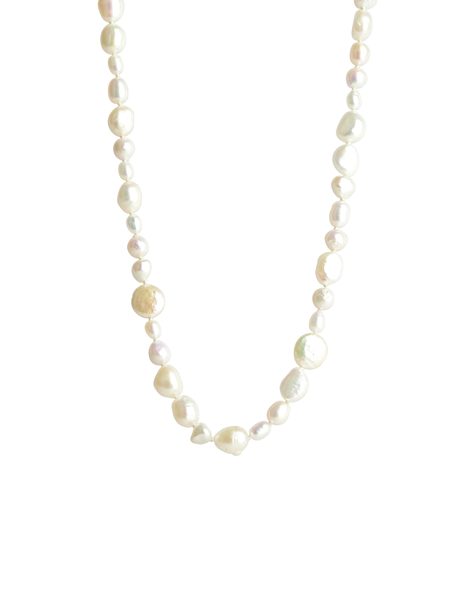 Poppy Rose-15" Mix Pearl Strand Necklace-Necklaces-14k Gold-fill, Freshwater Pearl-Blue Ruby Jewellery-Vancouver Canada