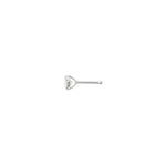 Valley of the Fine-4mm CZ Nose Stud-Body Jewellery-10k White Gold, Cubic Zirconia-Blue Ruby Jewellery-Vancouver Canada