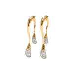 Alexis Bittar-Solanales Crystal Front Back Double Drop Earring-Earrings-14k Gold Plated, Rhodium-tone Plated Brass, Crystal-Blue Ruby Jewellery-Vancouver Canada