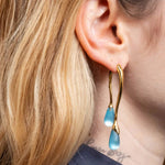 Alexis Bittar-Lucite Front Back Double Drop Earring-Earrings-Blue Ruby Jewellery-Vancouver Canada