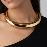 Metal Hinge Collar 14k Gold Plated