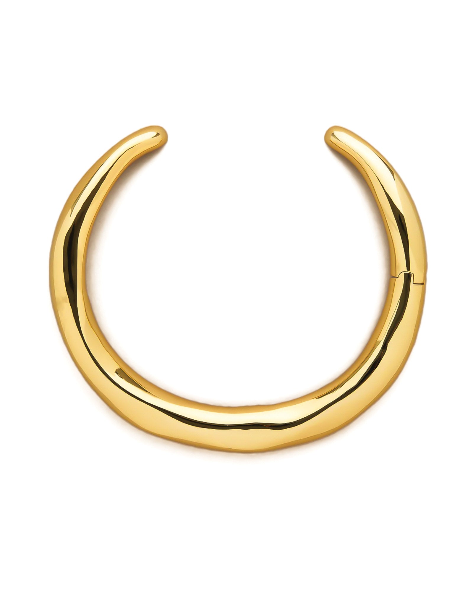 Metal Hinge Collar 14k Gold Plated