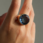 Atelier Mon-Round Stone Ring-Rings-Blue Ruby Jewellery-Vancouver Canada