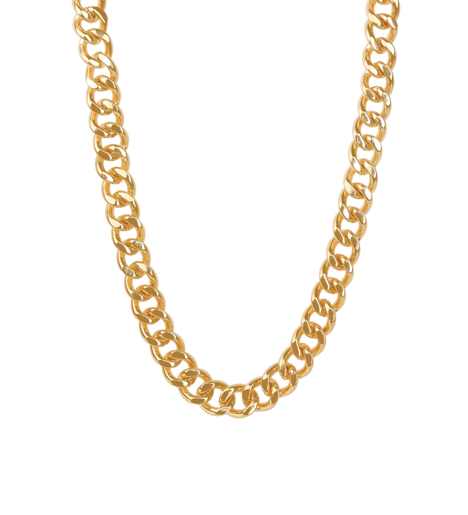 Atelier Mon-Curb Chain Necklace-Necklaces-14k Gold Plated-Blue Ruby Jewellery-Vancouver Canada