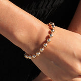 Atelier Mon-Bar Ball Bracelet-Bracelets-14k Gold Plated-Blue Ruby Jewellery-Vancouver Canada