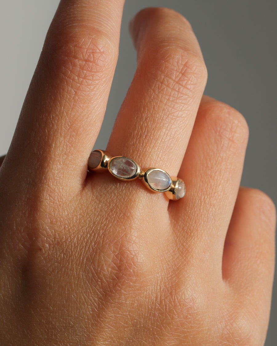 Atelier Mon-Cora Moonstone Ring-Rings-Blue Ruby Jewellery-Vancouver Canada