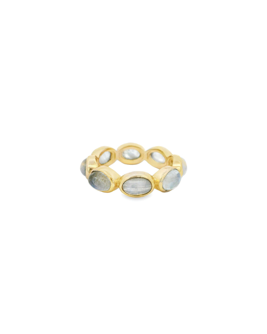 Atelier Mon-Cora Moonstone Ring-Rings-14k Gold Plated, Moonstone-5-Blue Ruby Jewellery-Vancouver Canada