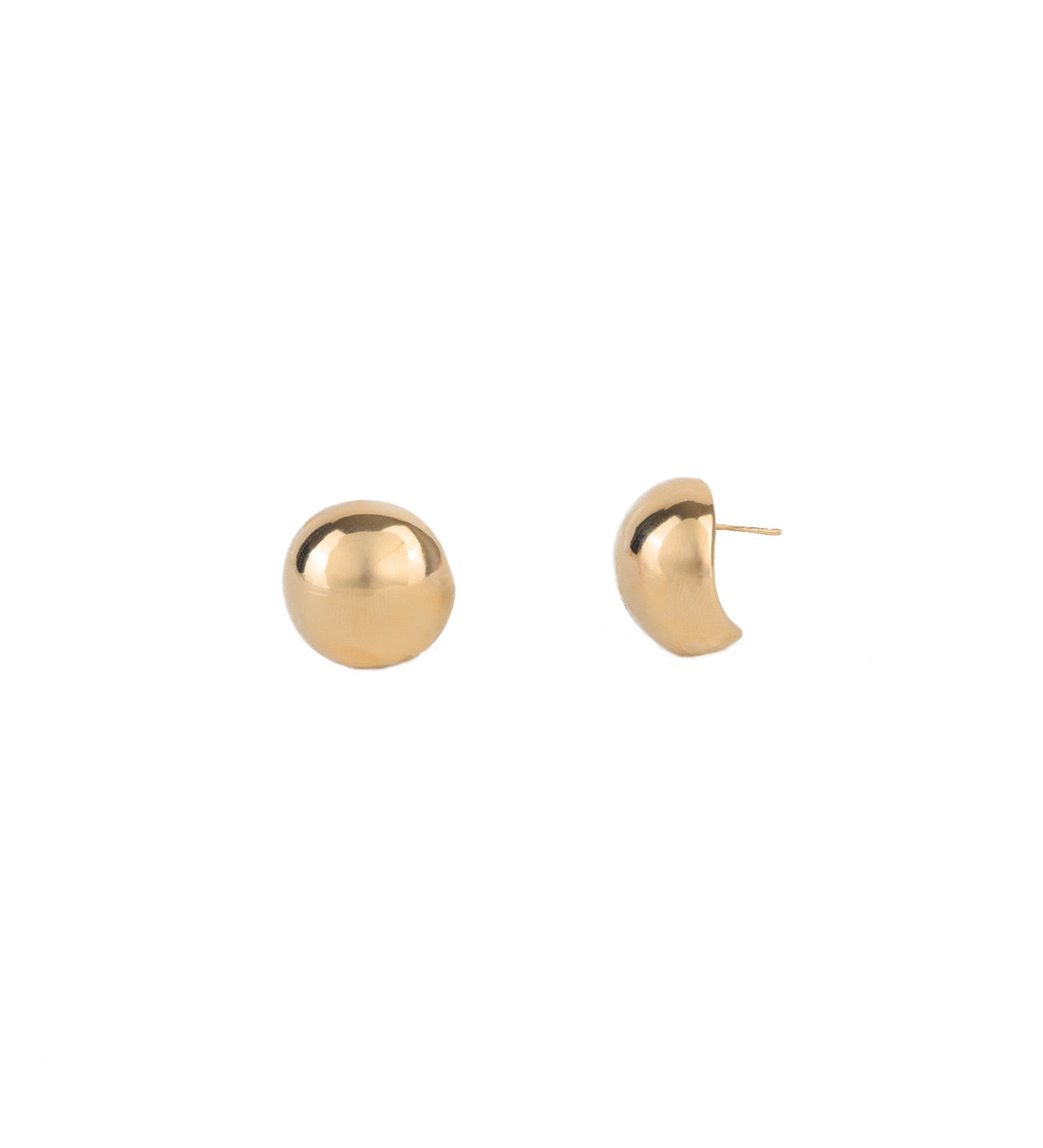 Medium Dome Studs 18k Gold Plated