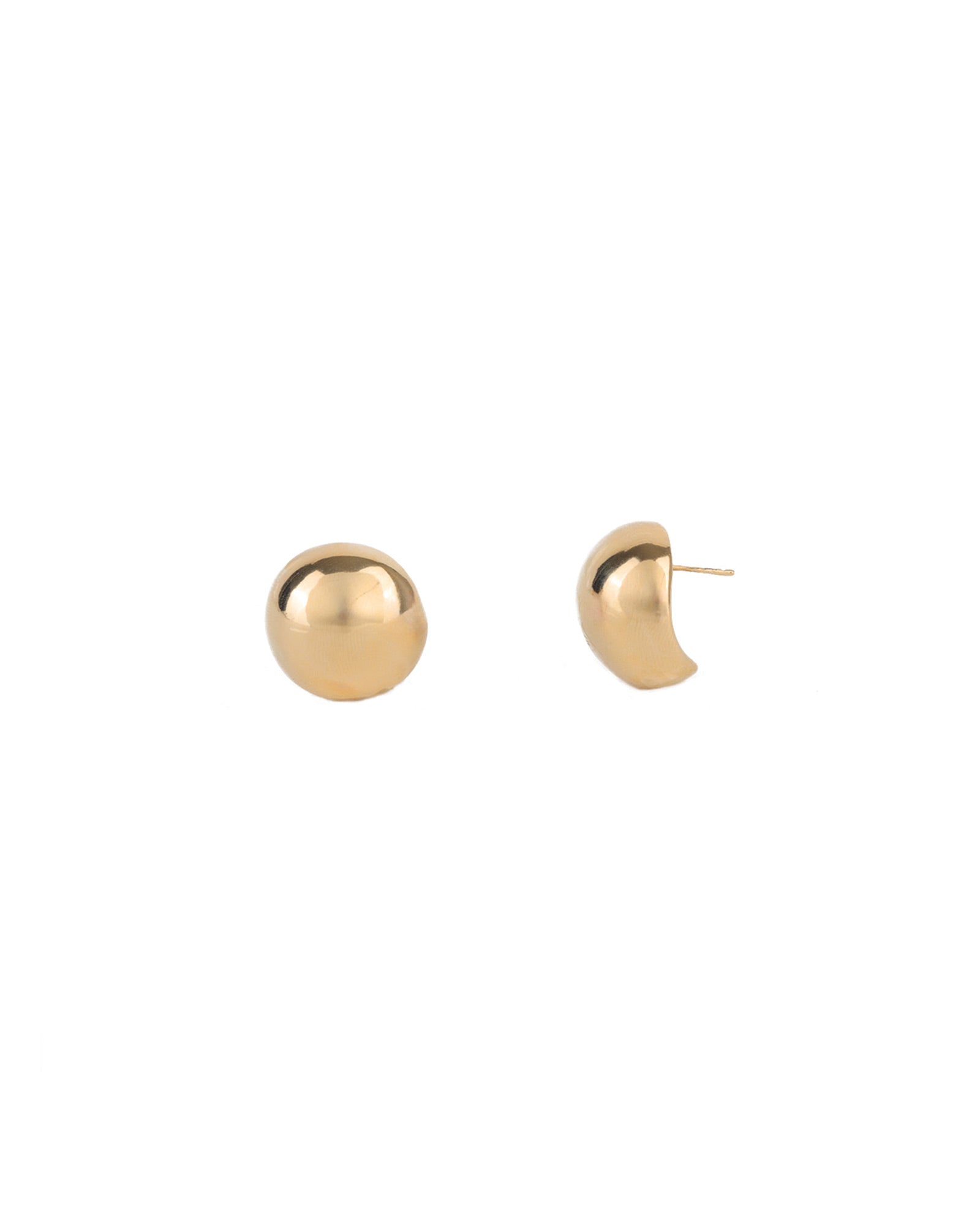 Medium Dome Studs 18k Gold Plated