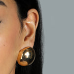 XL Dome Studs 18k Gold Plated