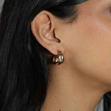 Double Hoops | 22mm 18k Gold Plated