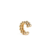 2 Row Beaded Ear Cuff 18k Gold Plated