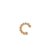 2 Row Beaded Ear Cuff 18k Gold Plated