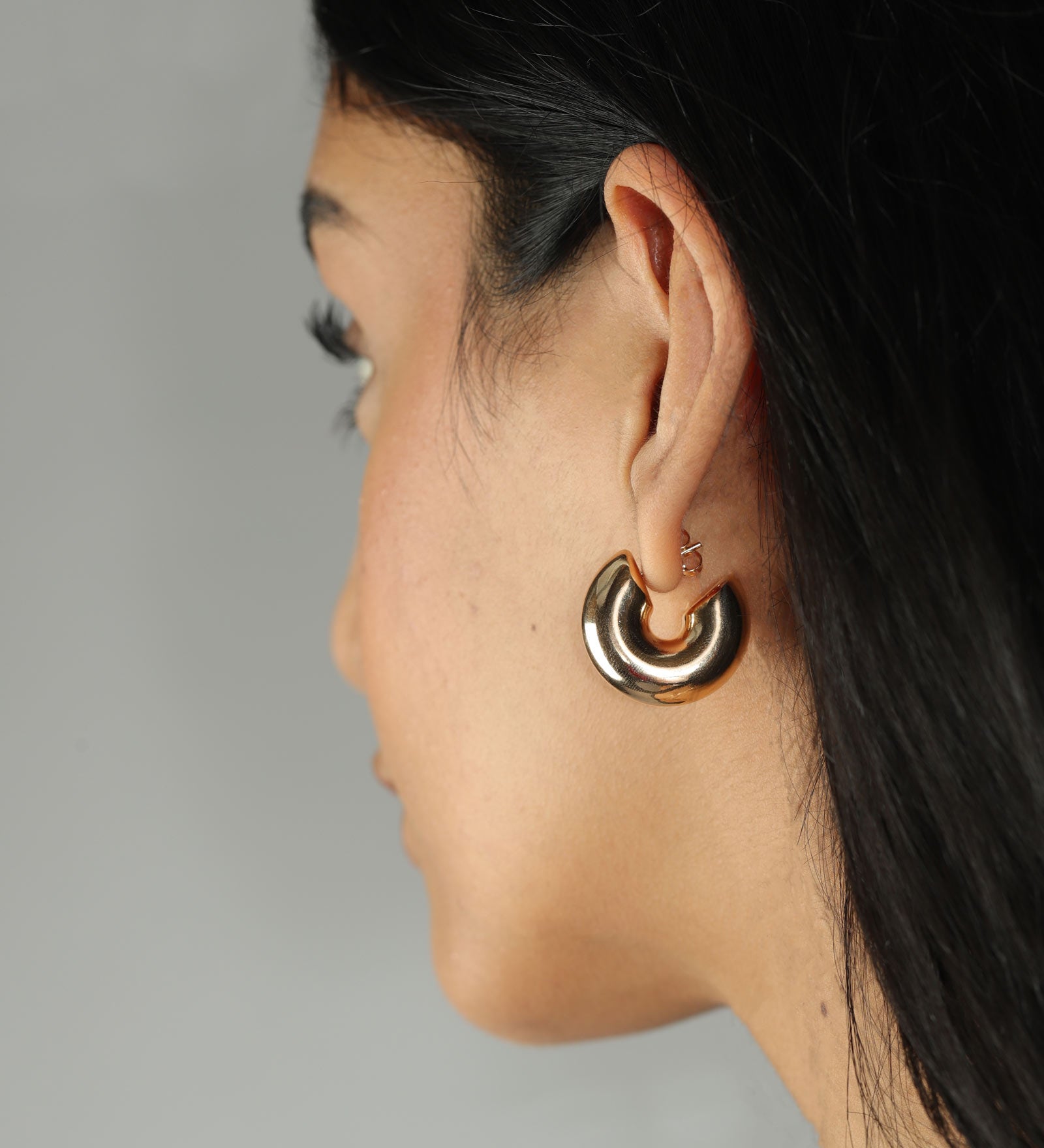 Wide Hoops | 24mm 18k Gold Plated