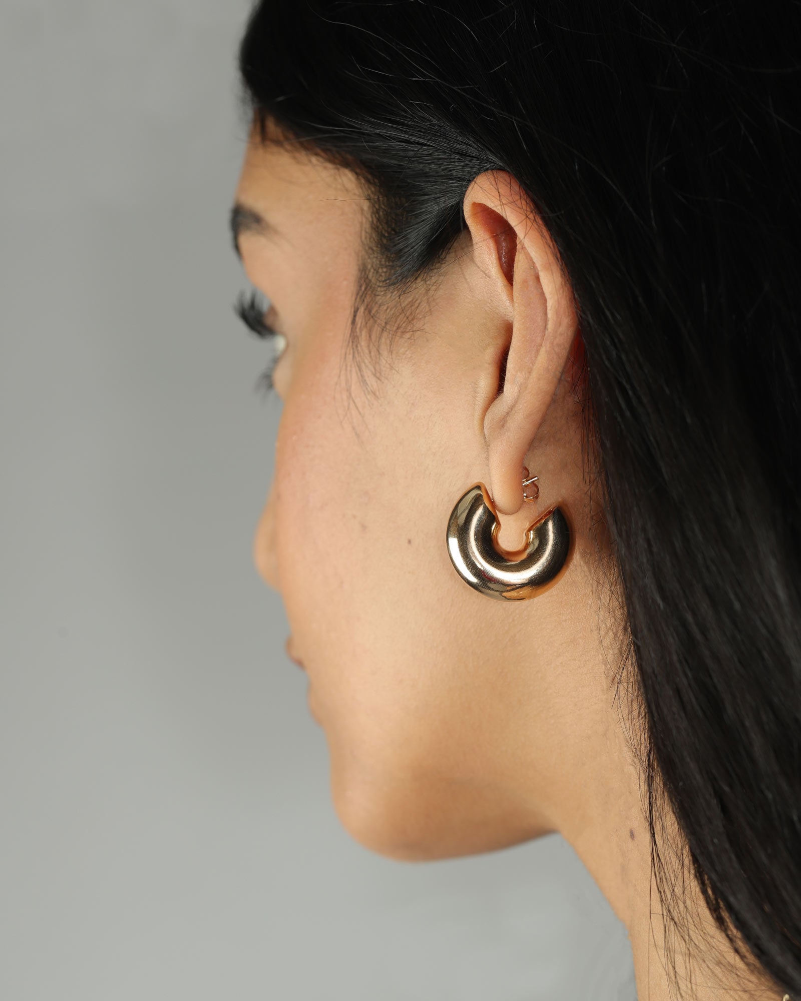 Wide Hoops | 24mm 18k Gold Plated