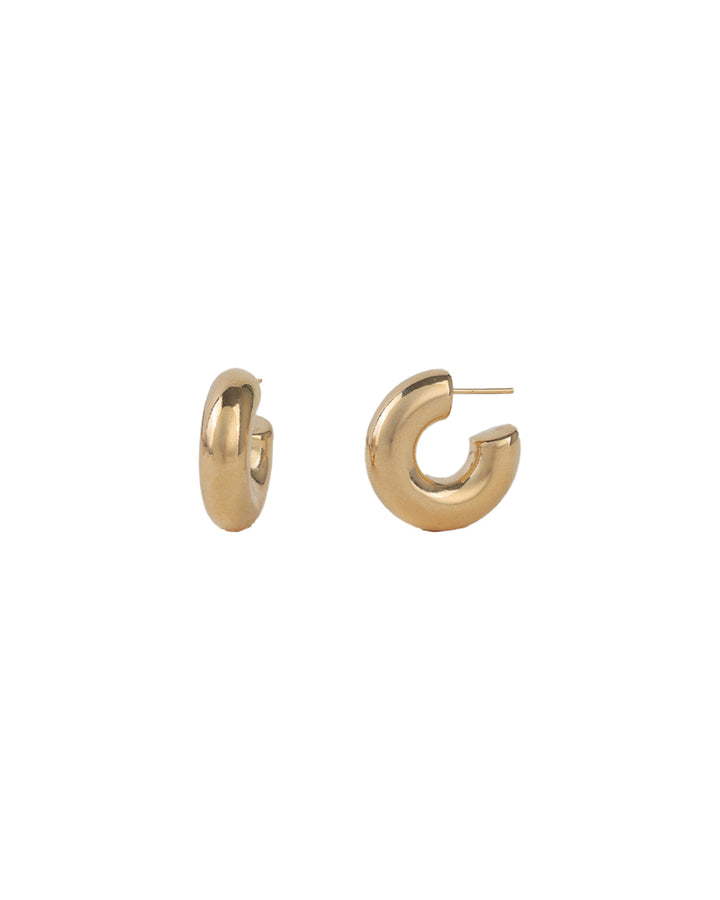 Baseline-Chubby Hoops | 25mm-Earrings-18k Gold Plated-Blue Ruby Jewellery-Vancouver Canada