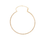 Tennis CZ Choker 18k Gold Plated, Cubic Zirconia