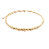 Gradual Ball Choker 18k Gold Plated