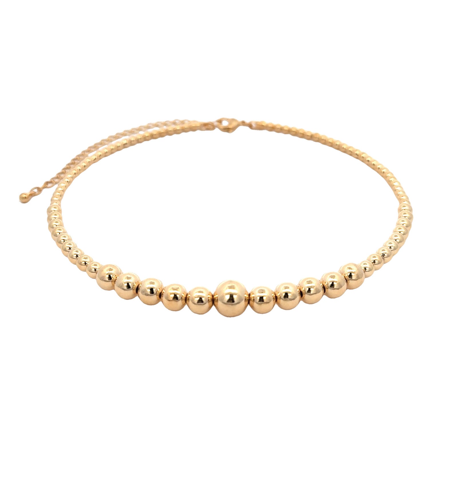 Gradual Ball Choker 18k Gold Plated