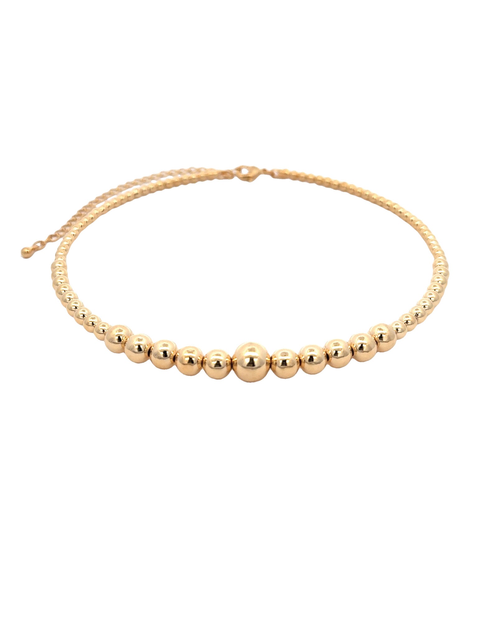 Gradual Ball Choker 18k Gold Plated