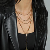 Texture Ball Necklace 18k Gold Plated / 16"