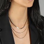 Texture Ball Necklace 18k Gold Plated / 20"