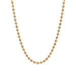 Texture Ball Necklace 18k Gold Plated / 20"