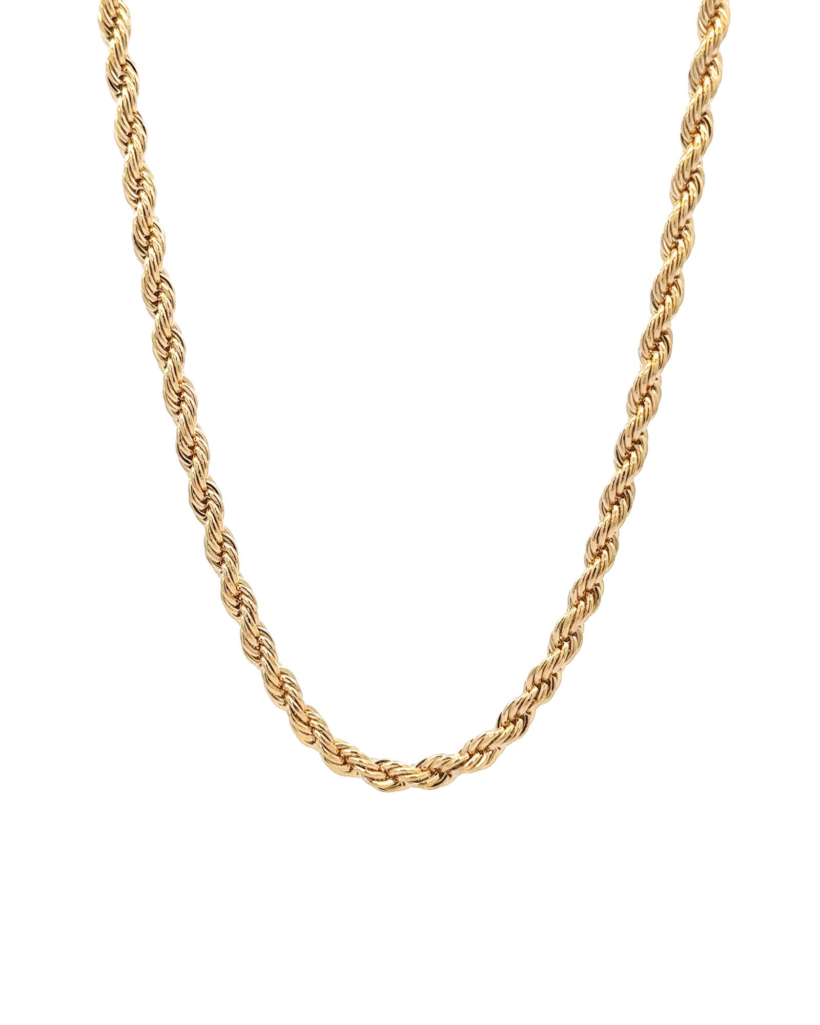 Rope Chain | 4mm 18k Gold Plated / 16"