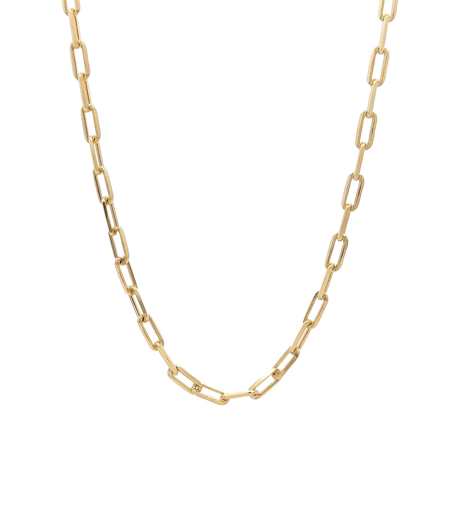 Paperclip Necklace | 3.5mm 18k Gold Plated