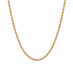 Rope Chain | 2mm 18k Gold Plated / 14"