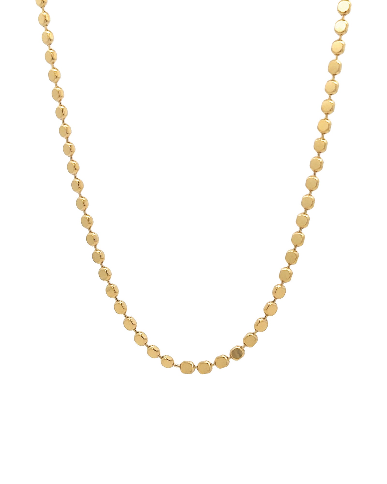 Baseline-Disc Necklace | 3mm-Necklaces-18k Gold Plated-16-Blue Ruby Jewellery-Vancouver Canada