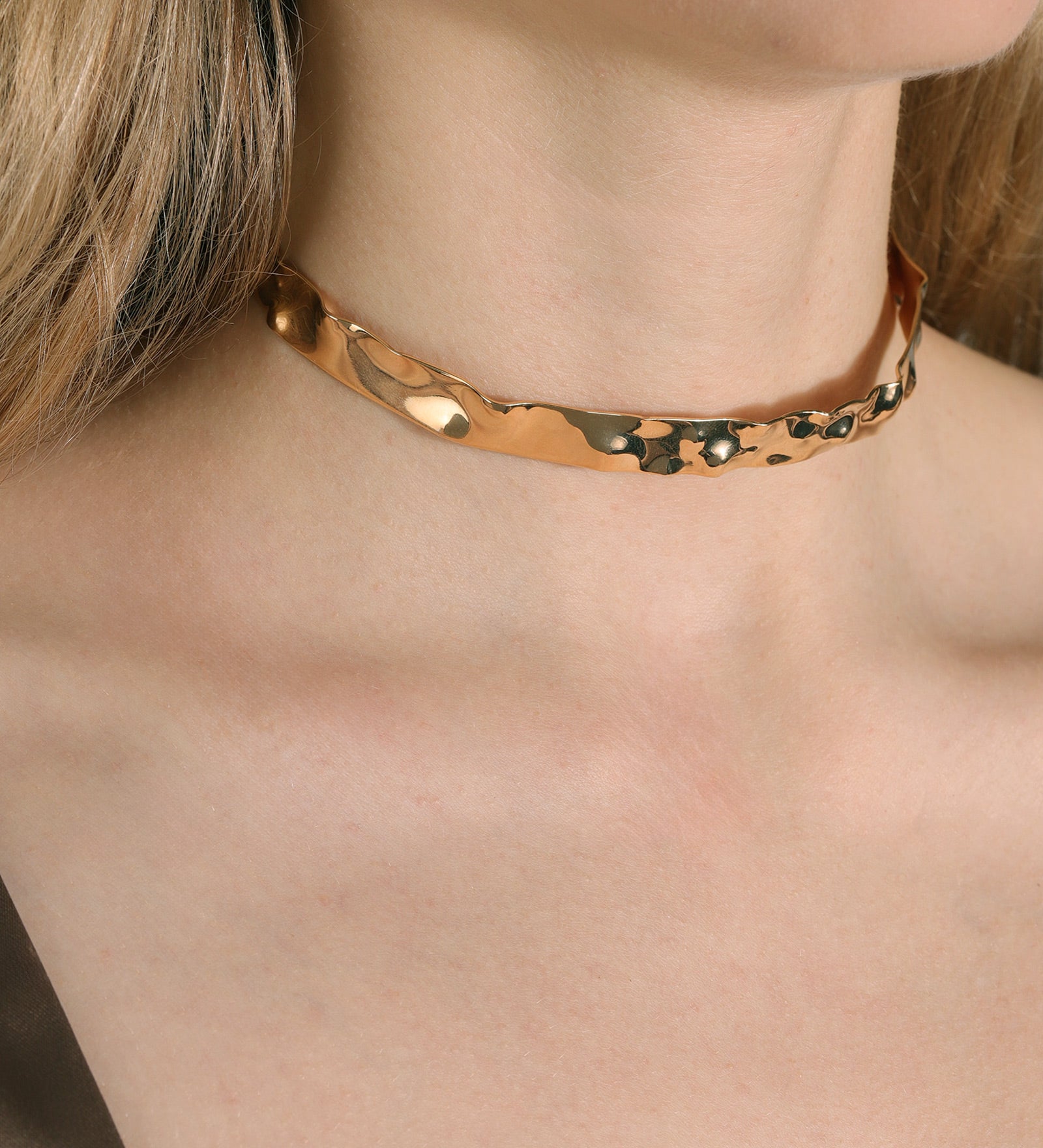 Wave Choker 18k Gold Plated