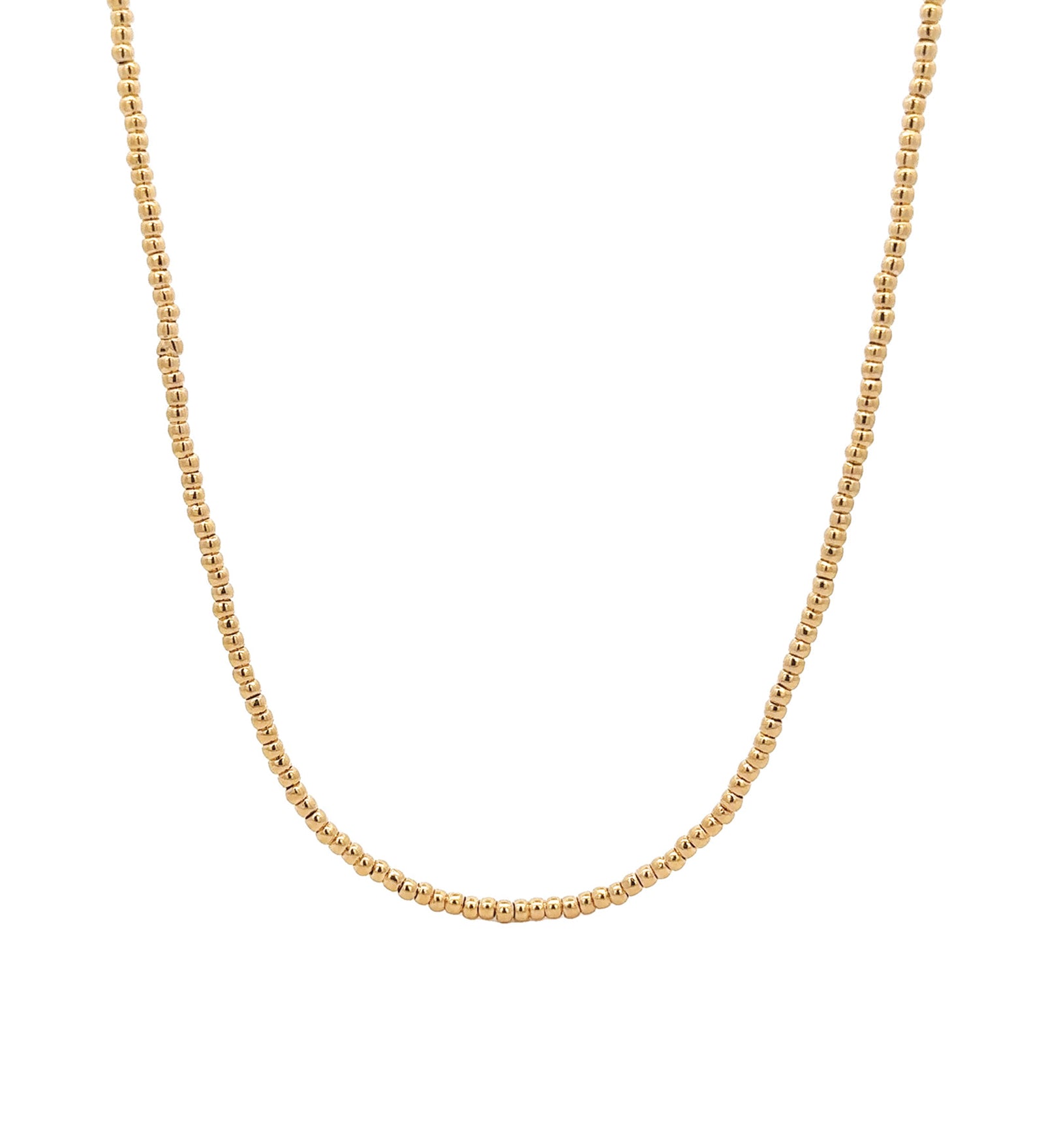 Baseline-Ball Necklace | 2mm-Necklaces-18k Gold Plated-Blue Ruby Jewellery-Vancouver Canada