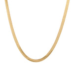 Herringbone Necklace | 3mm 18k Gold Plated