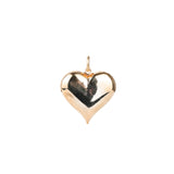 Large Heart Charm 18k Gold Plated