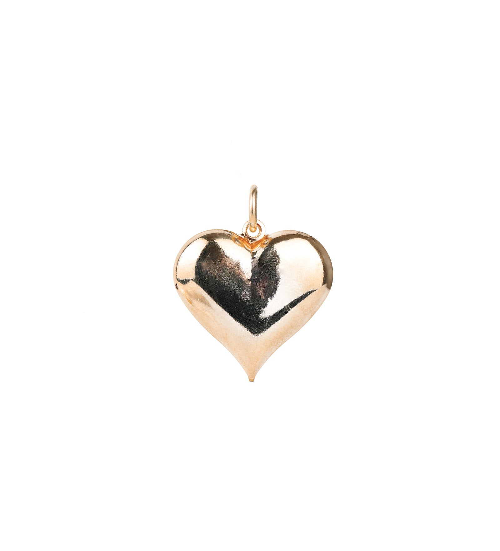 Large Heart Charm 18k Gold Plated