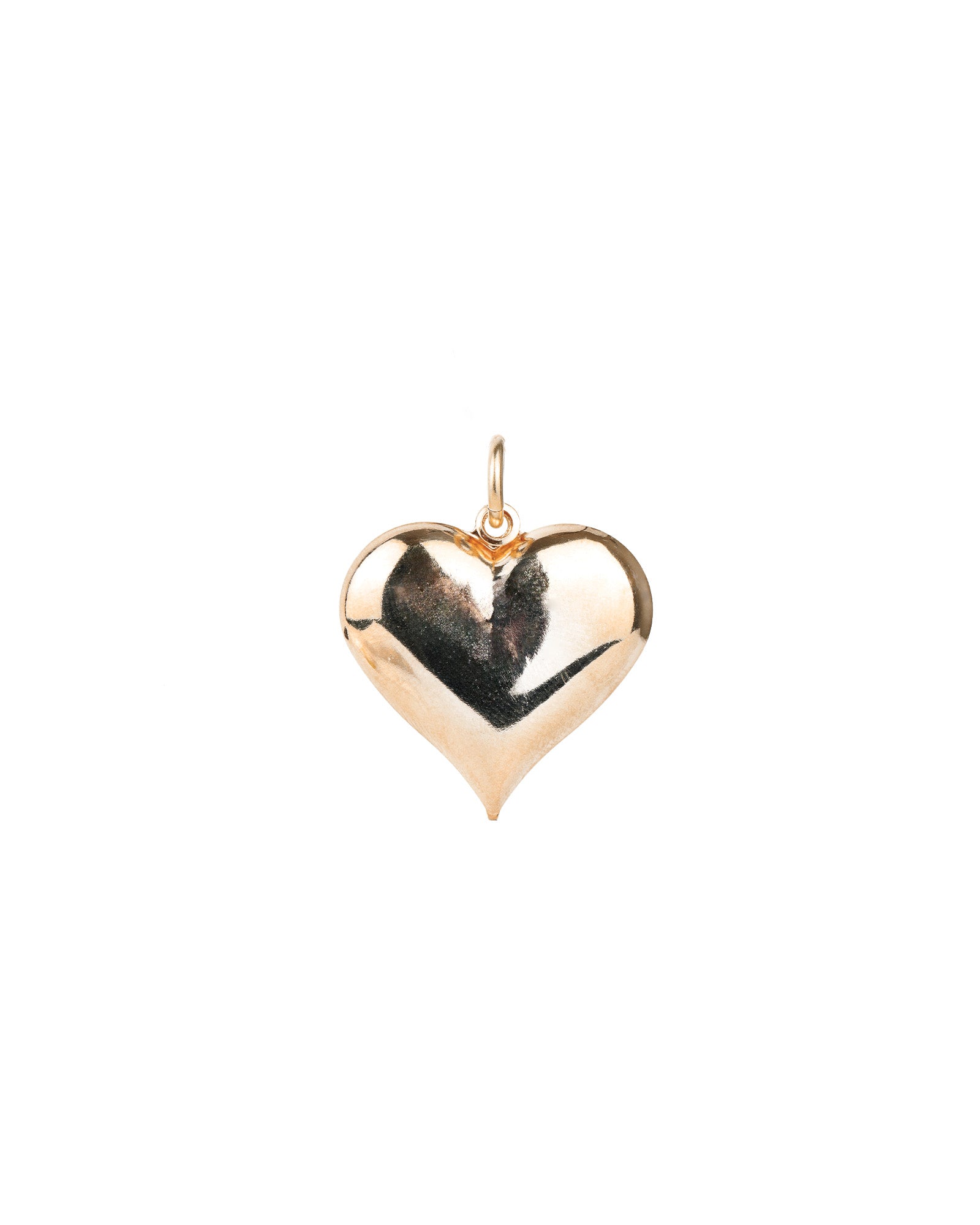 Large Heart Charm 18k Gold Plated