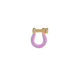 Enamel Carabiner 18k Gold Plated, Purple Enamel