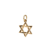 Star of David Charm 18k Gold Plated