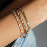 Herringbone Bracelet 18k Gold Plated