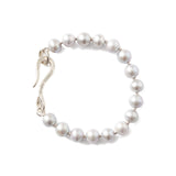 Unity Bracelet Sterling Silver, Grey Pearl