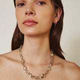 Gradual Stone Necklace Sterling Silver, Green Amethyst