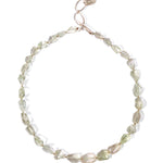 Chan Luu-Gradual Stone Necklace-Necklaces-Sterling Silver, Green Amethyst-Blue Ruby Jewellery-Vancouver Canada